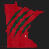 Wild Animal Scratches Through Minnesota Beanie thumb 2