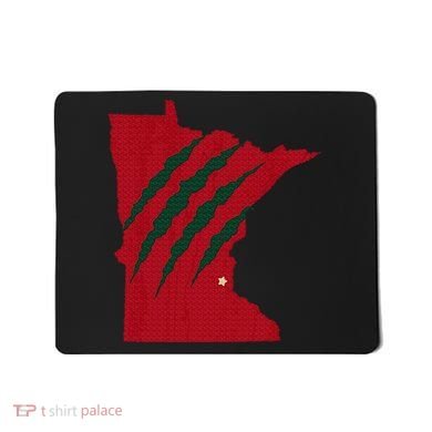 Wild Animal Scratches Through Minnesota Mousepad