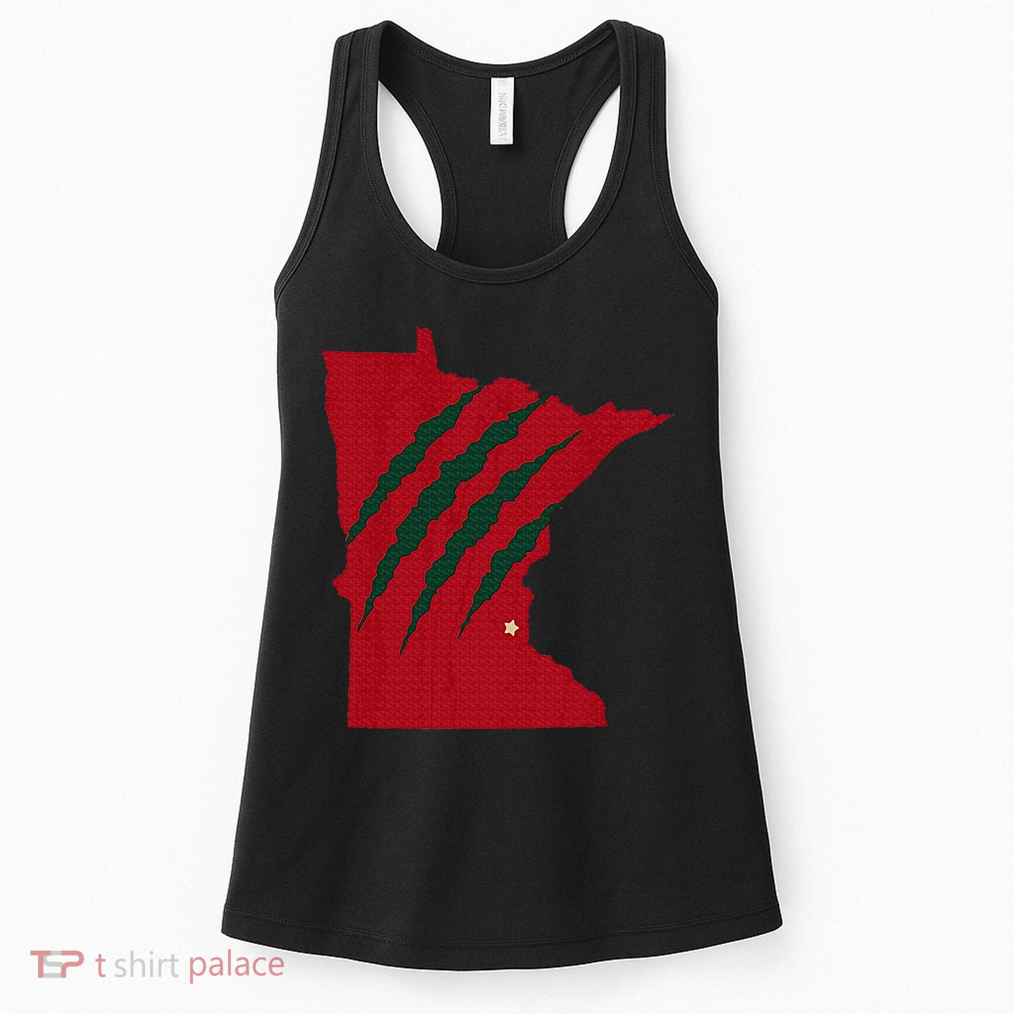Wild Animal Scratches Through Minnesota Women's Tank Top