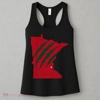 Wild Animal Scratches Through Minnesota Women's Tank Top thumb 3