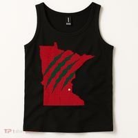 Wild Animal Scratches Through Minnesota Tank Top thumb 2