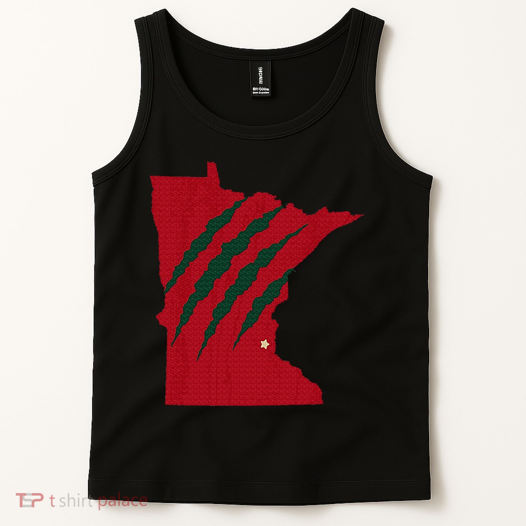 Wild Animal Scratches Through Minnesota Tank Top