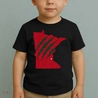 Wild Animal Scratches Through Minnesota Toddler T-Shirt thumb 2