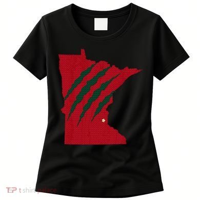 Wild Animal Scratches Through Minnesota Women's T-Shirt