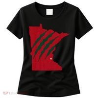 Wild Animal Scratches Through Minnesota Women's T-Shirt thumb 0