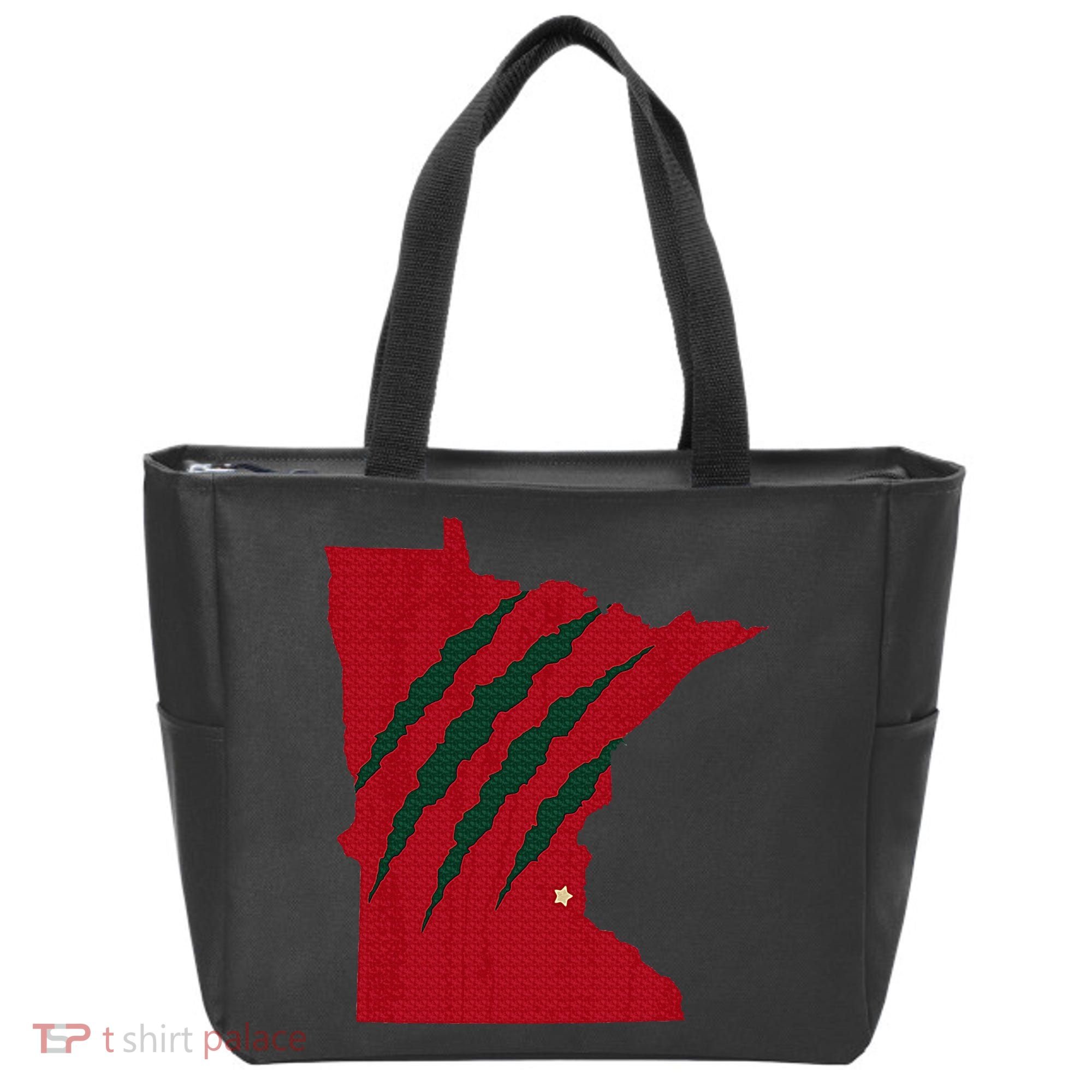 Wild Animal Scratches Through Minnesota Tote Bag
