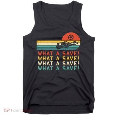 What A Save Vintage Retro Rocket Soccer Car League Tank Top