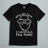 Who All Seen A Leprechaun Sketch Funny St PatrickS Day T-Shirt thumb 5
