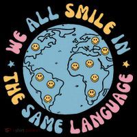 We All Smile In The Same Language Funny Esl Teacher Long Sleeve Shirt thumb 2