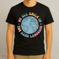 We All Smile In The Same Language Funny Esl Teacher T-Shirt thumb 3