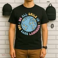 We All Smile In The Same Language Funny Esl Teacher T-Shirt thumb 6