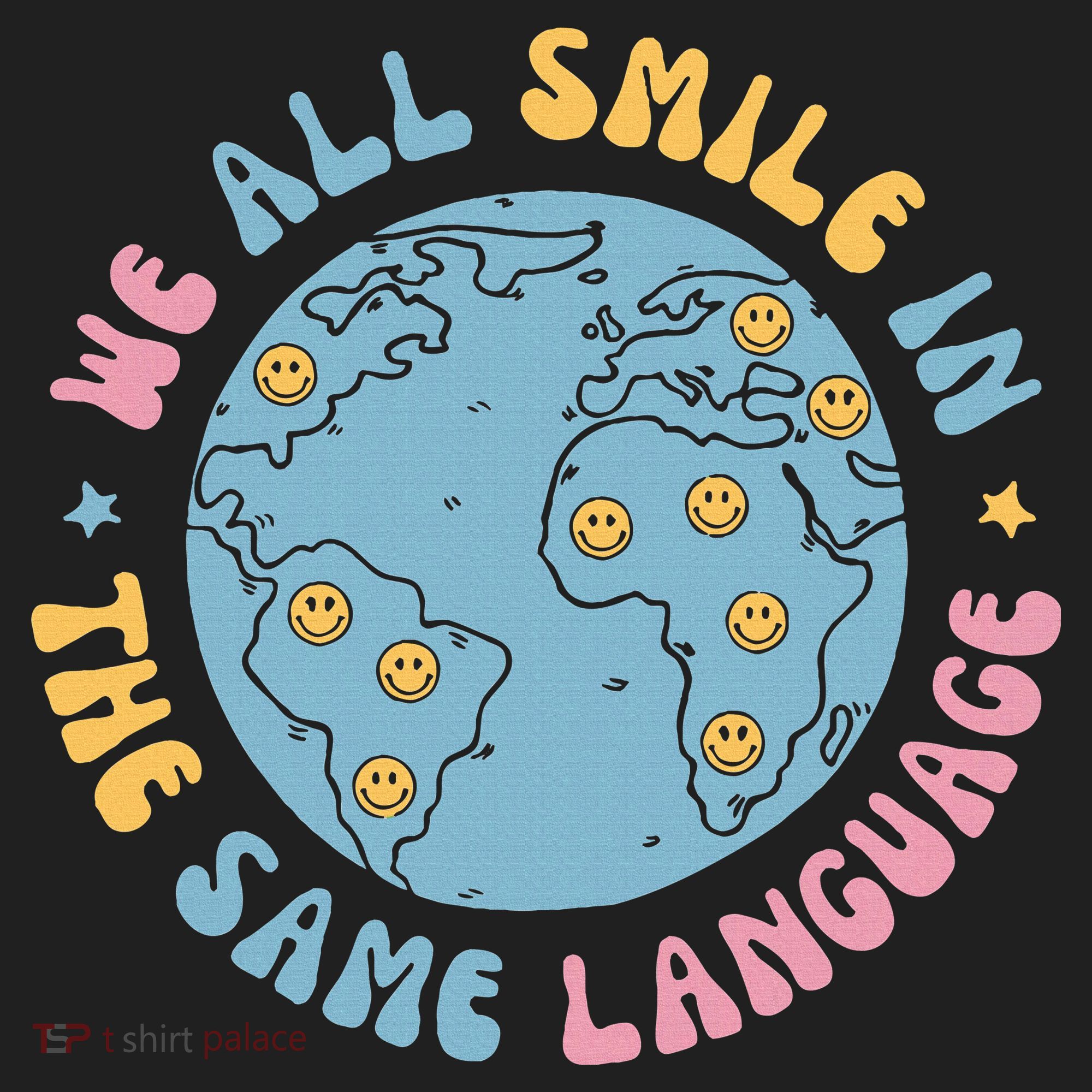 We All Smile In The Same Language Funny Esl Teacher Beanie