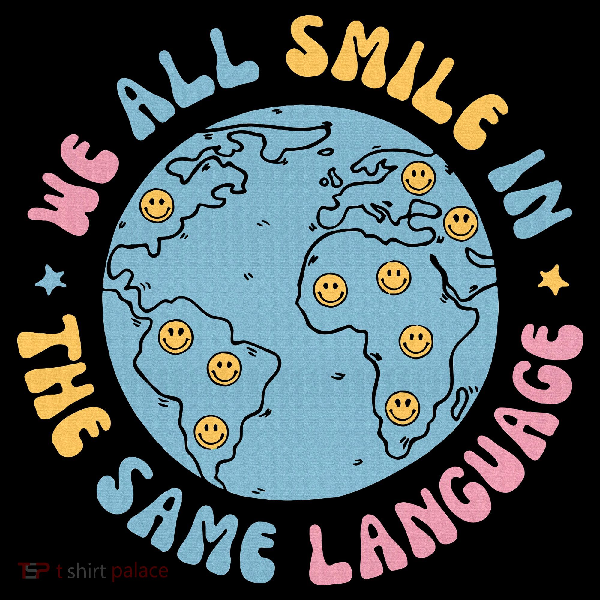We All Smile In The Same Language Funny Esl Teacher Coaster