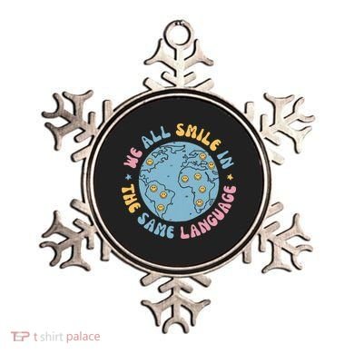 We All Smile In The Same Language Funny Esl Teacher Ornament