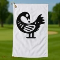 West African Spiritual Symbol From Ghana Golf Towel thumb 1