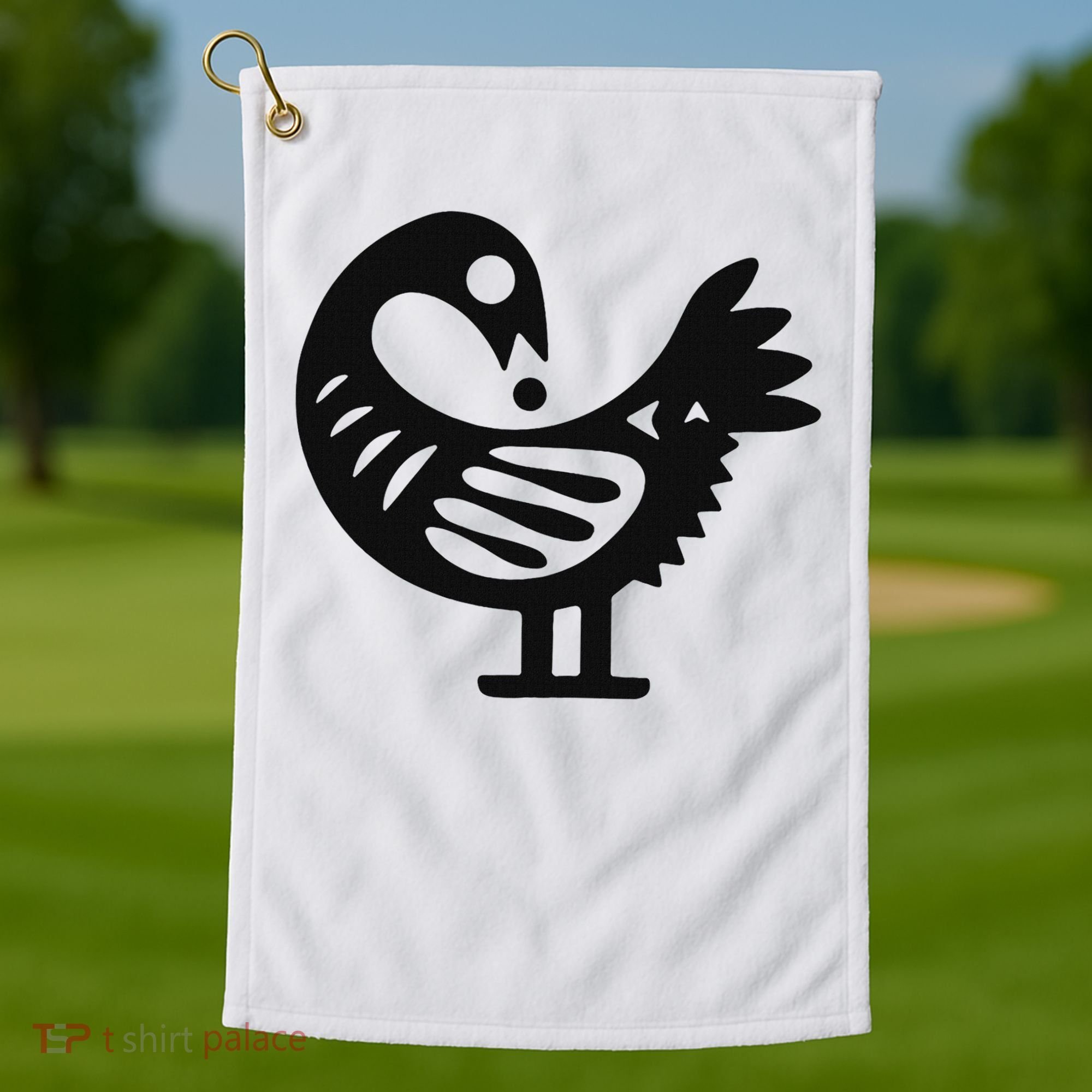 West African Spiritual Symbol From Ghana Golf Towel
