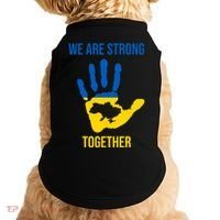 We Are Strong Together Ukraine Hand Print Doggie Tank thumb 0