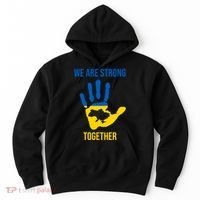We Are Strong Together Ukraine Hand Print Hoodie thumb 0