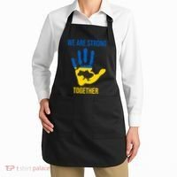 We Are Strong Together Ukraine Hand Print Apron thumb 2