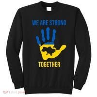 We Are Strong Together Ukraine Hand Print Sweatshirt thumb 0