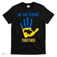 We Are Strong Together Ukraine Hand Print T-Shirt thumb 0