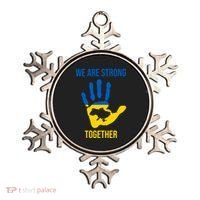 We Are Strong Together Ukraine Hand Print Ornament thumb 0