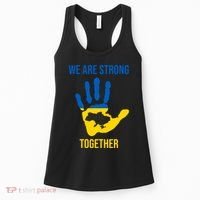 We Are Strong Together Ukraine Hand Print Women's Tank Top thumb 0