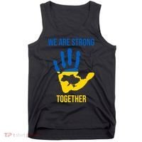 We Are Strong Together Ukraine Hand Print Tank Top thumb 0