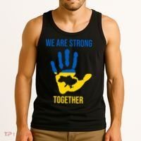 We Are Strong Together Ukraine Hand Print Tank Top thumb 3