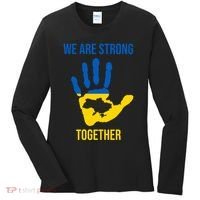 We Are Strong Together Ukraine Hand Print Women's Long Sleeve Shirt thumb 0
