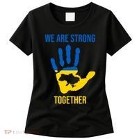 We Are Strong Together Ukraine Hand Print Women's T-Shirt thumb 0