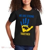 We Are Strong Together Ukraine Hand Print Kids T-Shirt thumb 2