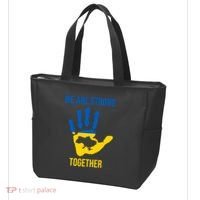 We Are Strong Together Ukraine Hand Print Tote Bag thumb 3