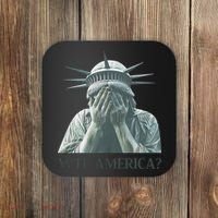 WTF America Statue of Liberty Cry Coaster thumb 0