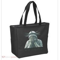 WTF America Statue of Liberty Cry Tote Bag thumb 2