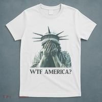 WTF America Statue of Liberty Cry T-Shirt thumb 5