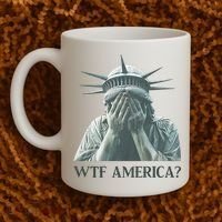 WTF America Statue of Liberty Cry Coffee Mug thumb 2
