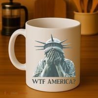 WTF America Statue of Liberty Cry Coffee Mug thumb 4