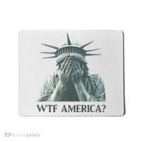 WTF America Statue of Liberty Cry Mousepad thumb 0
