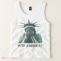 WTF America Statue of Liberty Cry Tank Top thumb 2