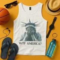 WTF America Statue of Liberty Cry Tank Top thumb 4