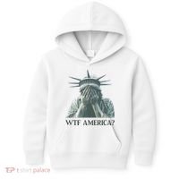 WTF America Statue of Liberty Cry Kids Hoodie thumb 0