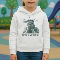 WTF America Statue of Liberty Cry Kids Hoodie thumb 3