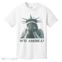 WTF America Statue of Liberty Cry Kids T-Shirt thumb 0