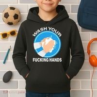 Wash Your Fucking Hands Kids Hoodie thumb 2