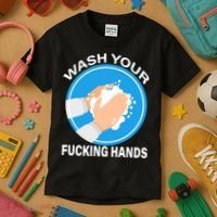 Wash Your Fucking Hands Kids T-Shirt thumb 3