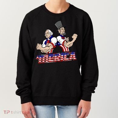 Washington And Lincoln 'Merica Women's Sweatshirt