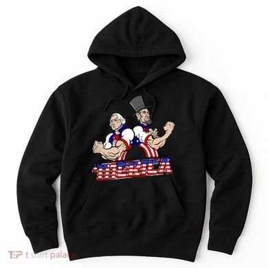 Washington And Lincoln 'Merica Hoodie