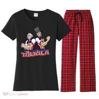 Washington And Lincoln 'Merica Women's Flannel Pajama Set thumb 0
