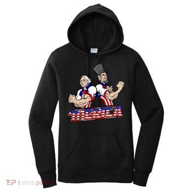 Washington And Lincoln 'Merica Women's Hoodie